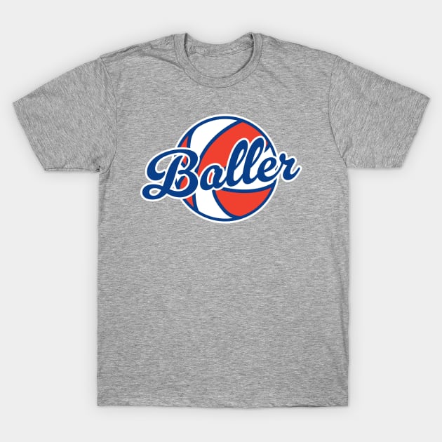 Baller - Old School Basketball T-Shirt by TwistedCharm